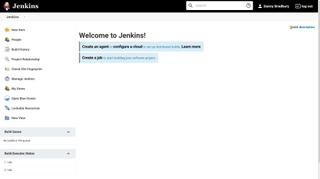 Automate your software builds with Jenkins - start screen