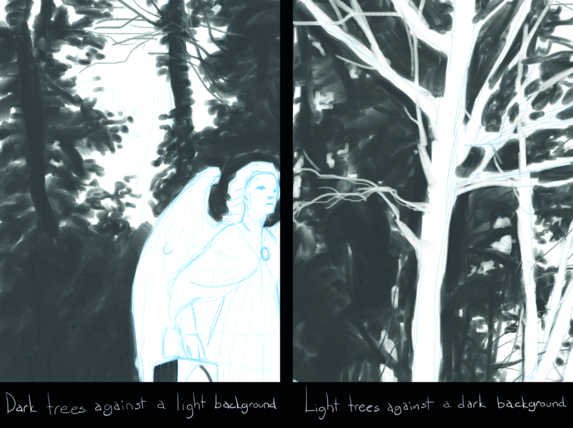 Karlsimon visits Highgate Cemetery to show how comic book techniques can be applied to digital tablet painting