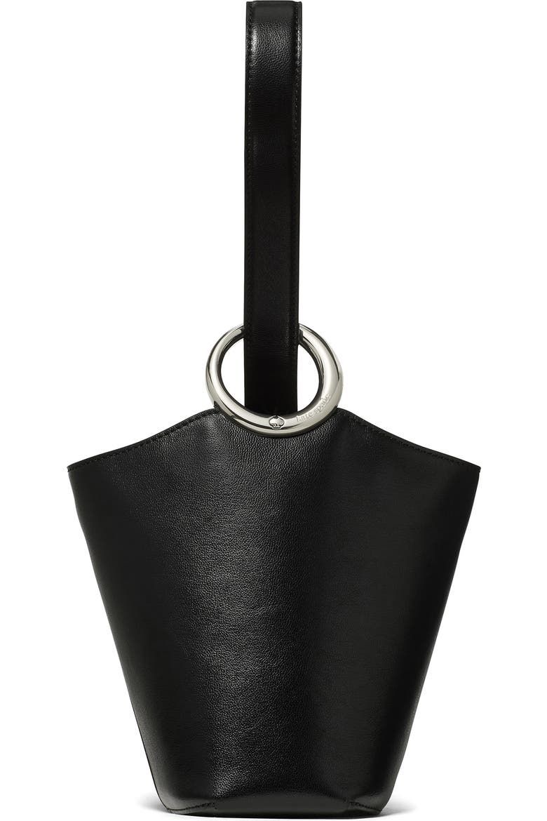 Mini Halo Fine Grain Leather Bucket Bag