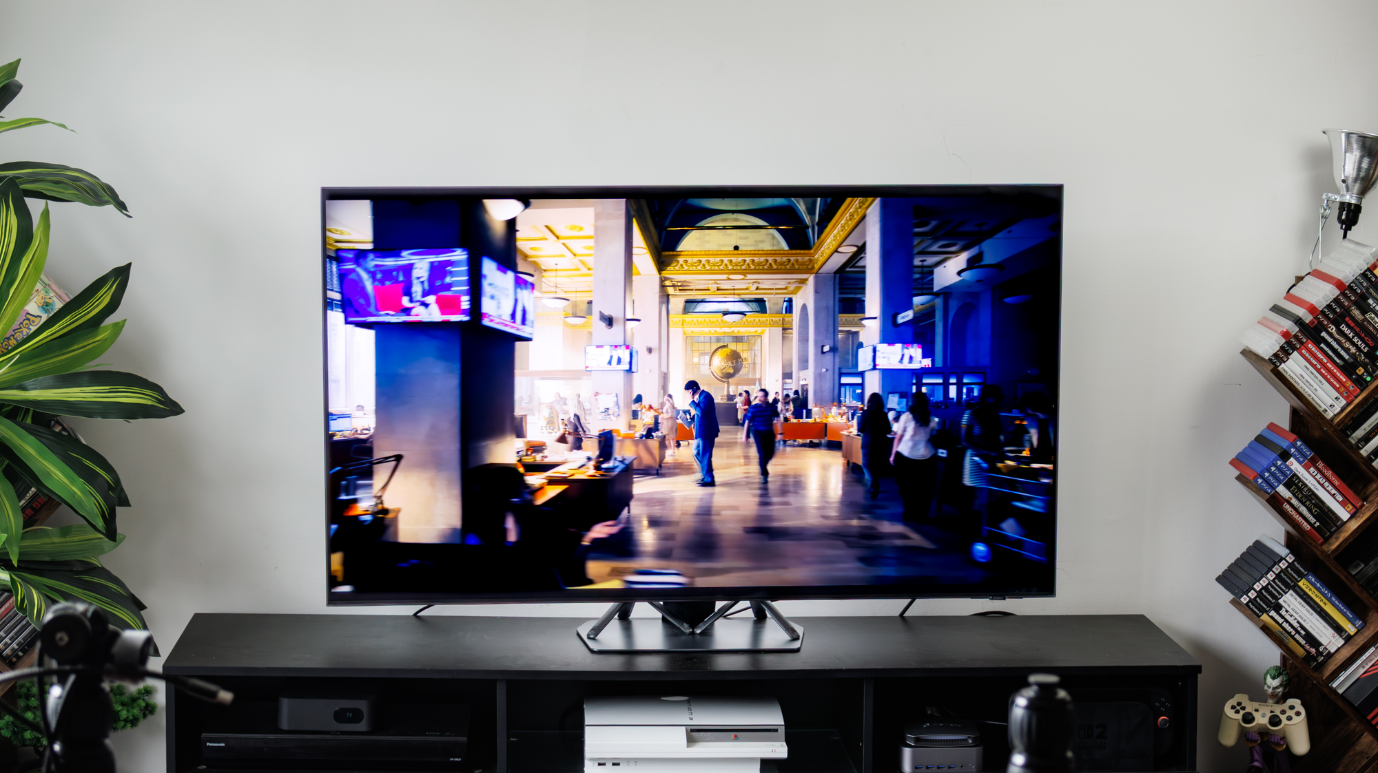 Samsung QN90F Neo QLED TV in a living room