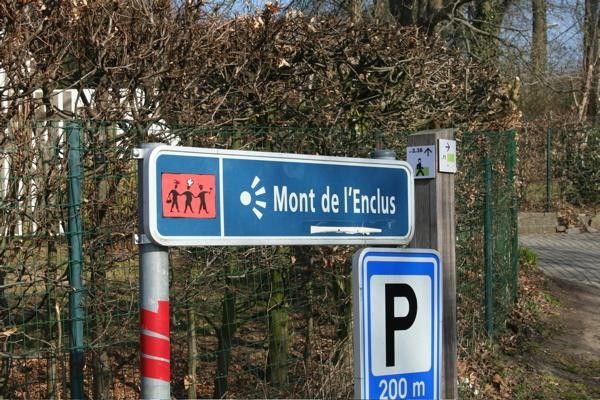 The climb's real name on this side of the border is in French.