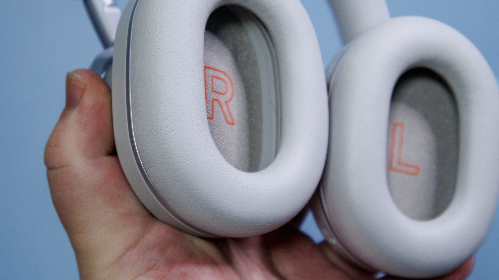 The earpads on the Cambridge Audio Melomania P100 SE headphones.