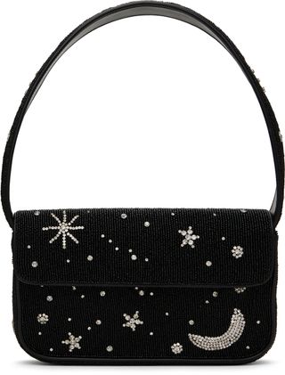 Black Tommy Beaded Bag