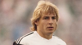 Jurgen Klinsmann of West Germany, June 1988