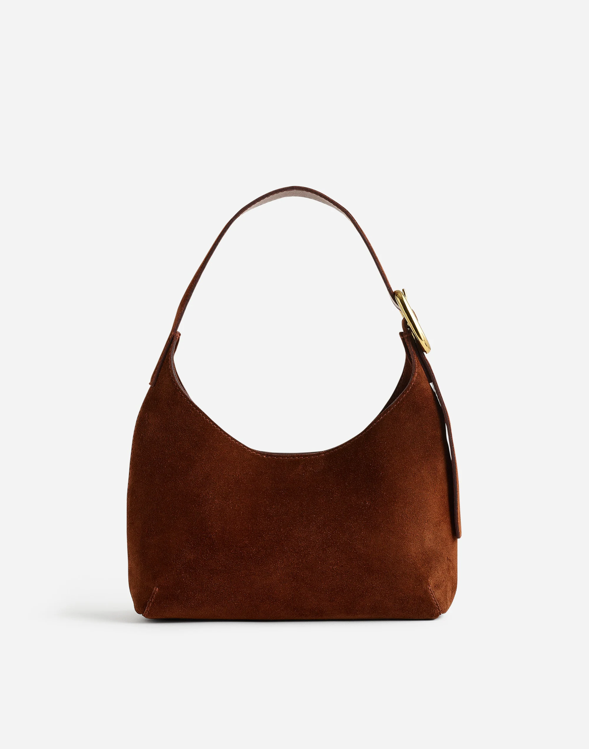 The Sculptural-Buckle Shoulder Bag