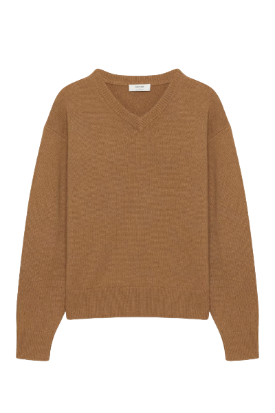 Aritzia Cashmere Relaxed V-Neck Sweater