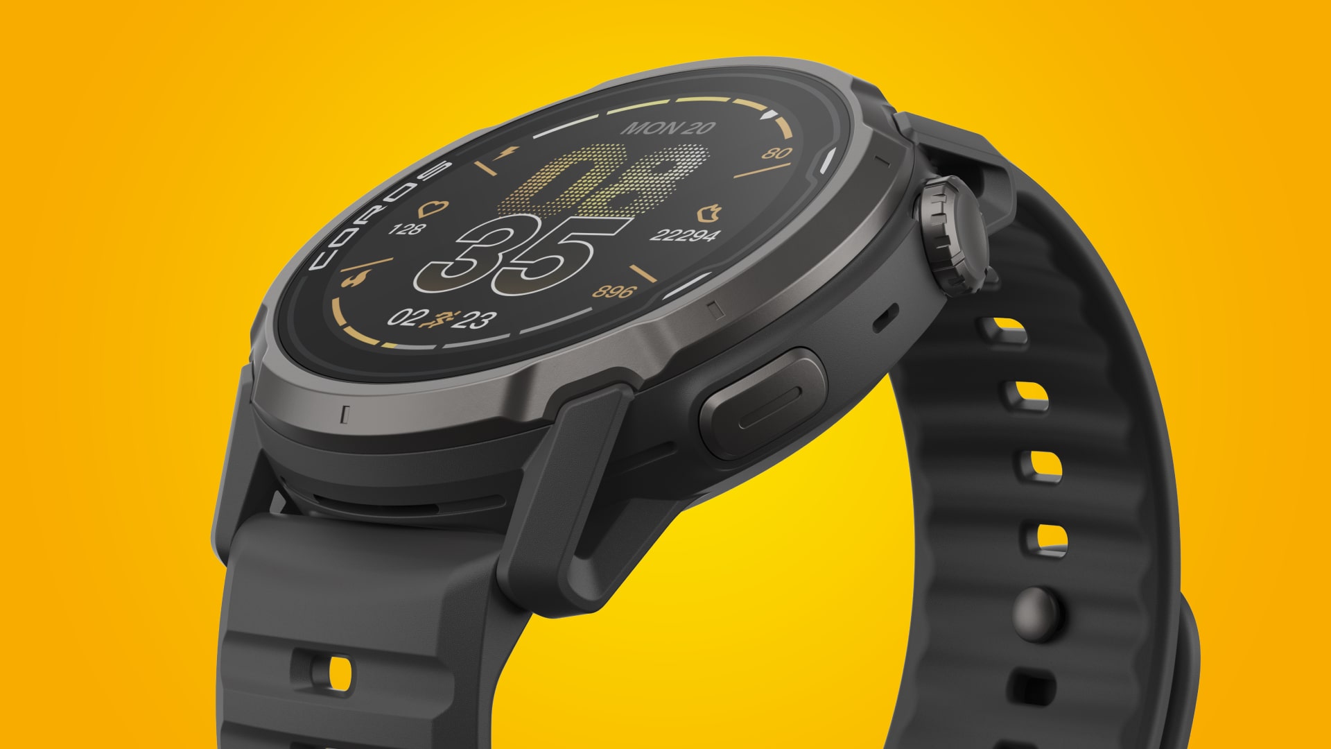 The Coros Apex 4 smartwatch.