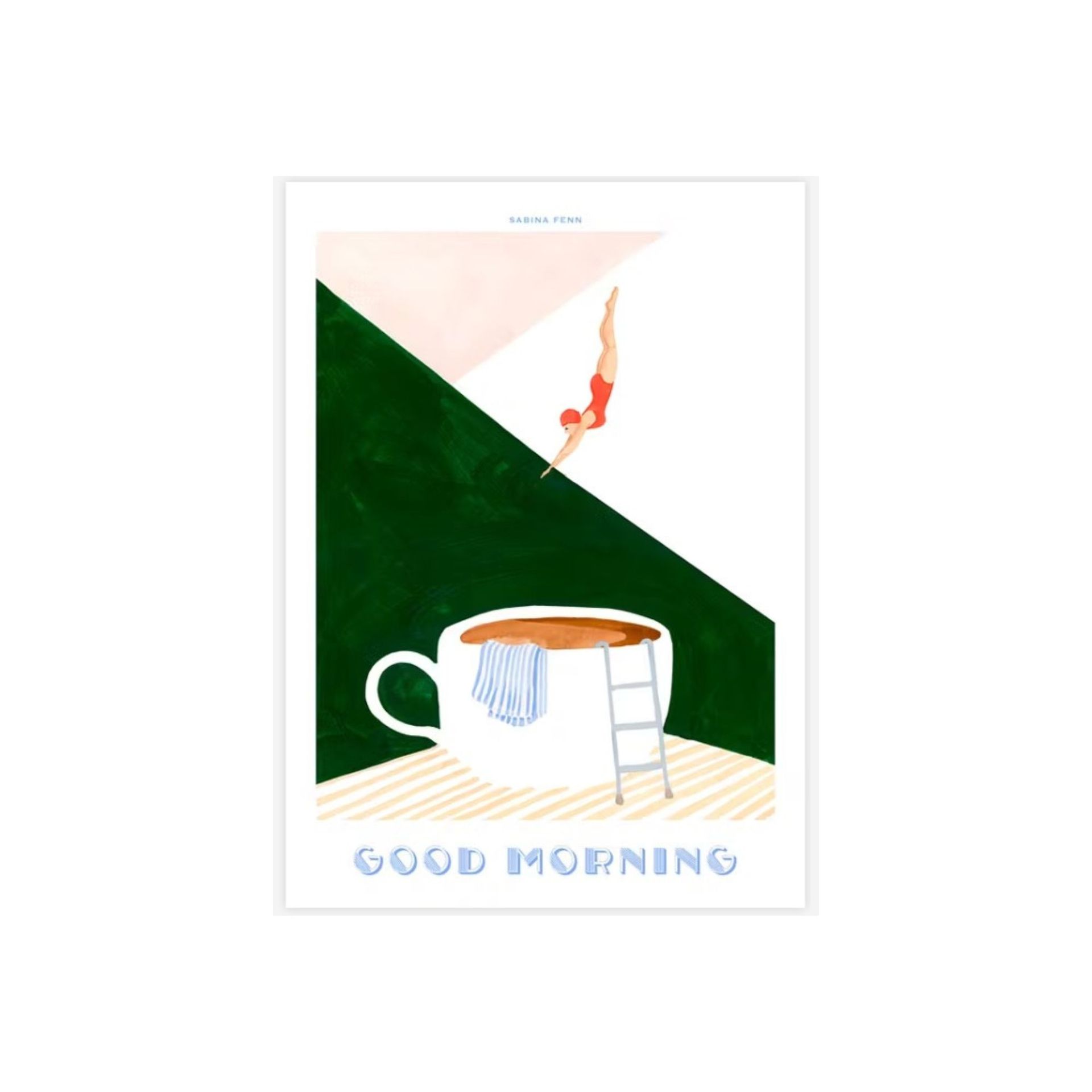 Sebuah mural cangkir kopi