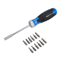 Amazon Basics 12 Piece Ratcheting Magnetic Screwdriver $9.86 at Amazon