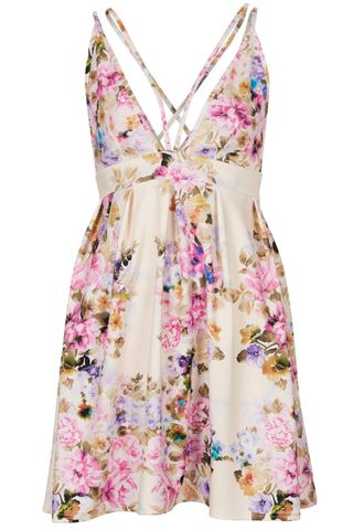 Topshop Floral Scuba Skater Dress, £38