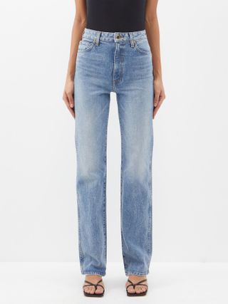 Danielle high-rise straight-leg jeans