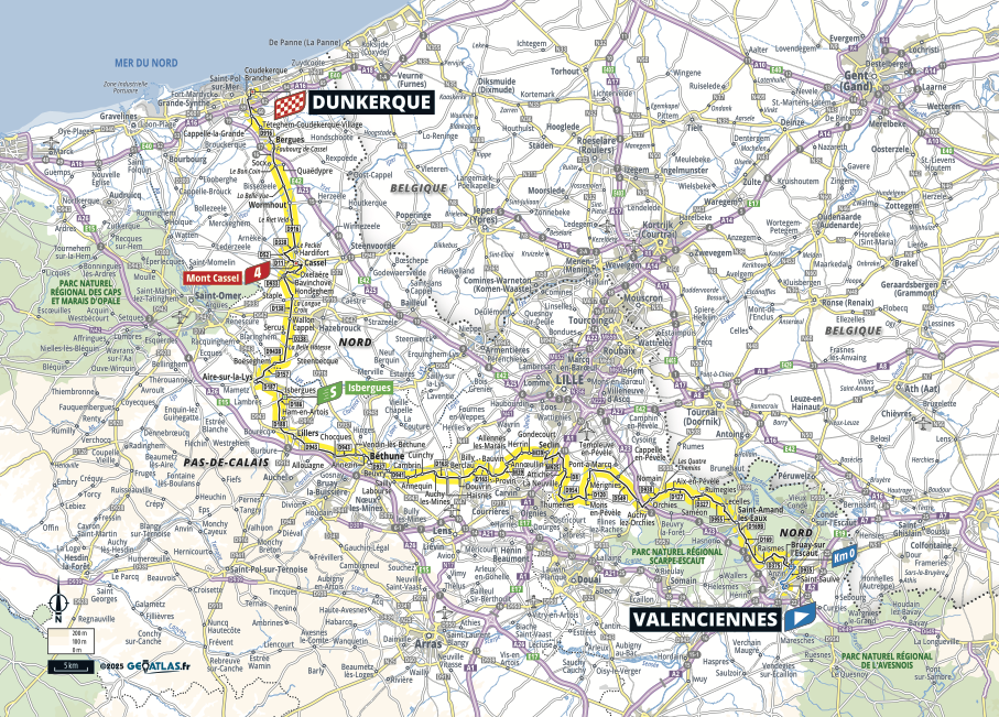 Maps of the 2025 Tour de France stages