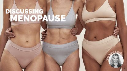 Menopause supplements: Two women standing side by side in their underwear