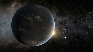 Artistic impression of Kepler-62f, a super-Earth located about 1,200 light-years from Earth.