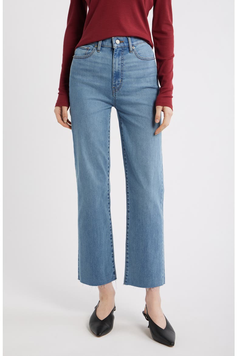 Le Sleek High Waist Ankle Straight Leg Jeans