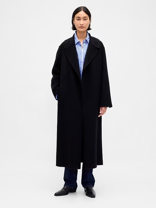 Gap, Wool-Blend Wrap Coat