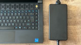Alienware M15 R7 with power brick