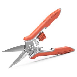 Flora Guard Micro-Tip Pruning Snip, 6.5 Inch Secateurs With Soft-Touch Handle, Pruning Shears, Stainless Steel (orange)