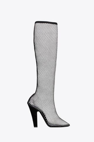 tall mesh boots