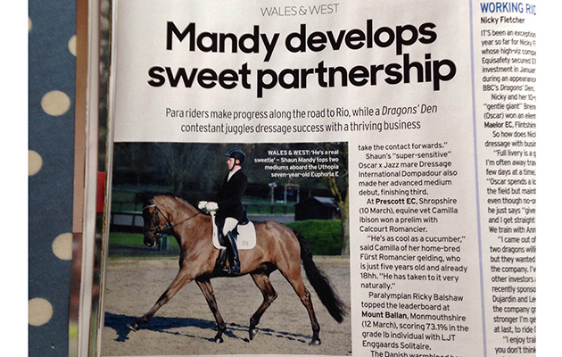 Inky and I making our Horse &amp;amp; Hound debut