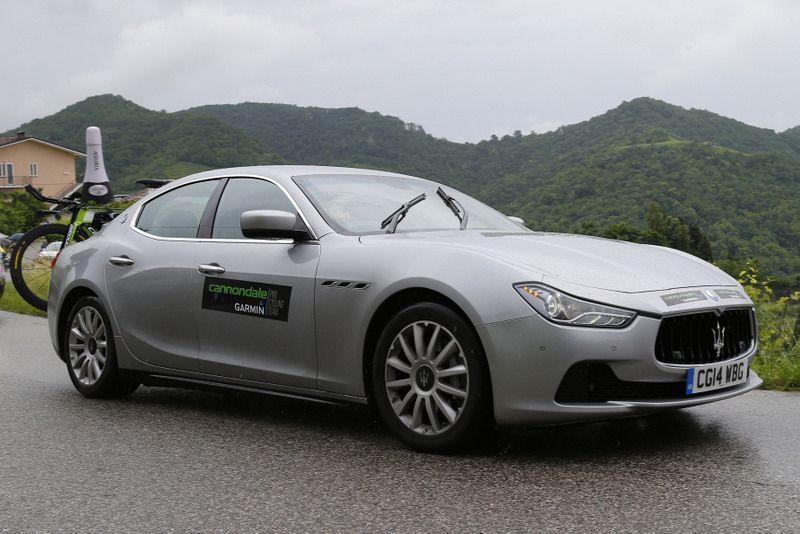 David Millar was following Ryder Hesjedal in a Maserati today