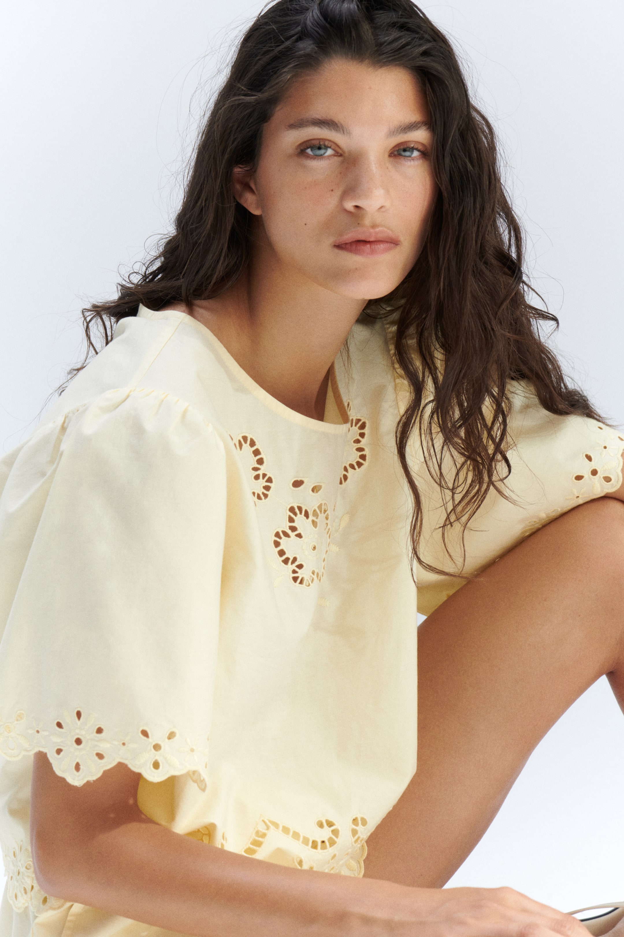 Broderie Anglaise Cotton Top