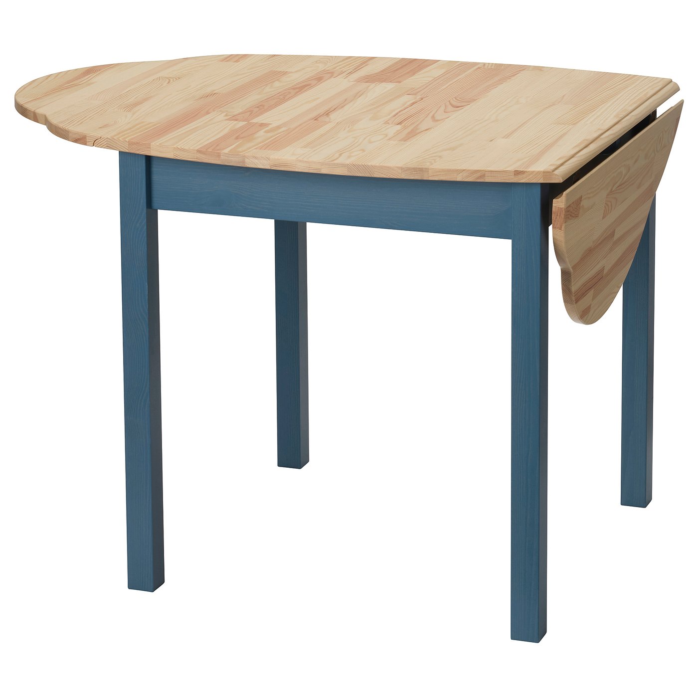 Ommj&amp;Auml;nge Drop-Leaf Table - Pine/stained Blue 52 3/4x32 1/4 "