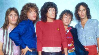 REO Speedwagon posing for a photograph in the late 70s