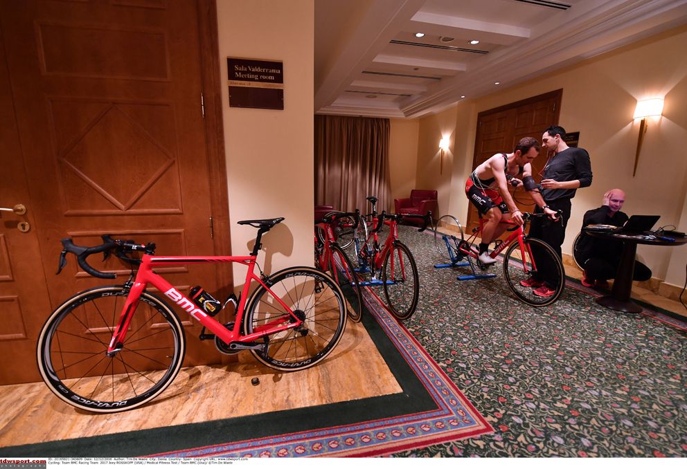 Bike fitting at the BMC Racing camp