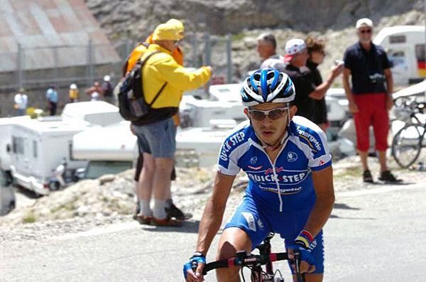 Jose Rujano (Quick.Step) finished the stage a long way down