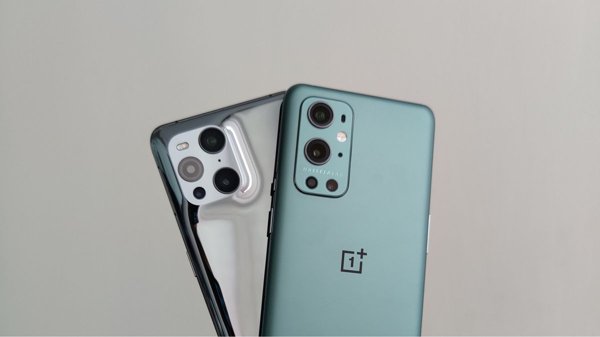 The latest OnePlus and Oppo smartphones pictured together