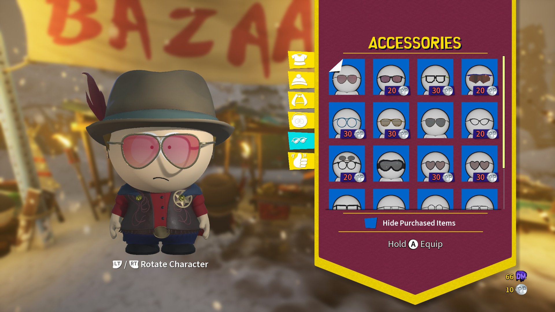 Customizing your character in South Park: Snow Day