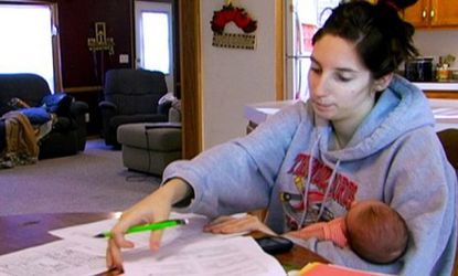 A "16 and Pregnant" star juggles homework and parenting: MTV's less-than-glamorous portrayal of teen parents may be contributing to the recent drop in U.S. teen births.