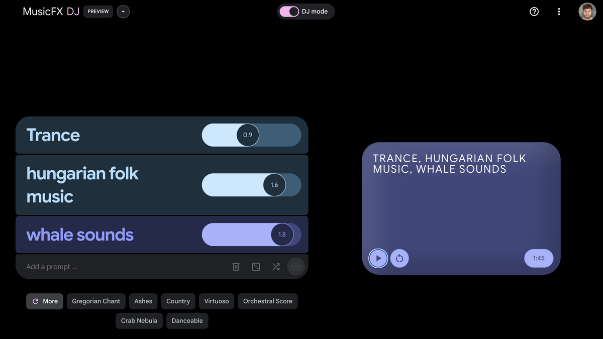 Is AI coming for your DAW? Google's MusicFX DJ doesn't just generate music - it mixes multiple parts together, too