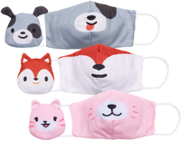Cubcoats Kids Convertible 2-in-1 Face Mask and Wrist Band, 3-Pack| Currently $24.99