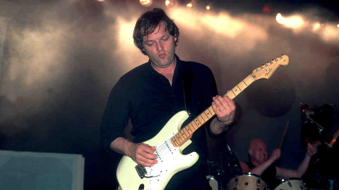 Pink Floyd&amp;rsquo;s David Gilmour performing live in 1984