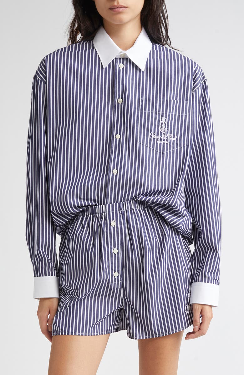 Vendome Oversize Cotton Poplin Button-Up Shirt