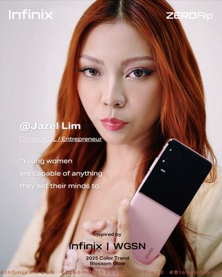 Jazael Lim carries her ZEROFlip phone