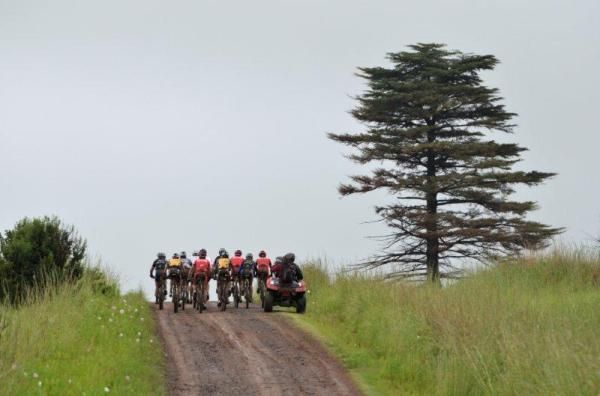 Riders had to contend with some major climbs and then, of course, the mud.
