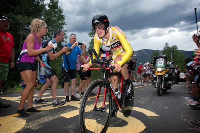Tejay van Garderen (BMC) en route to a crushing victory in Vail