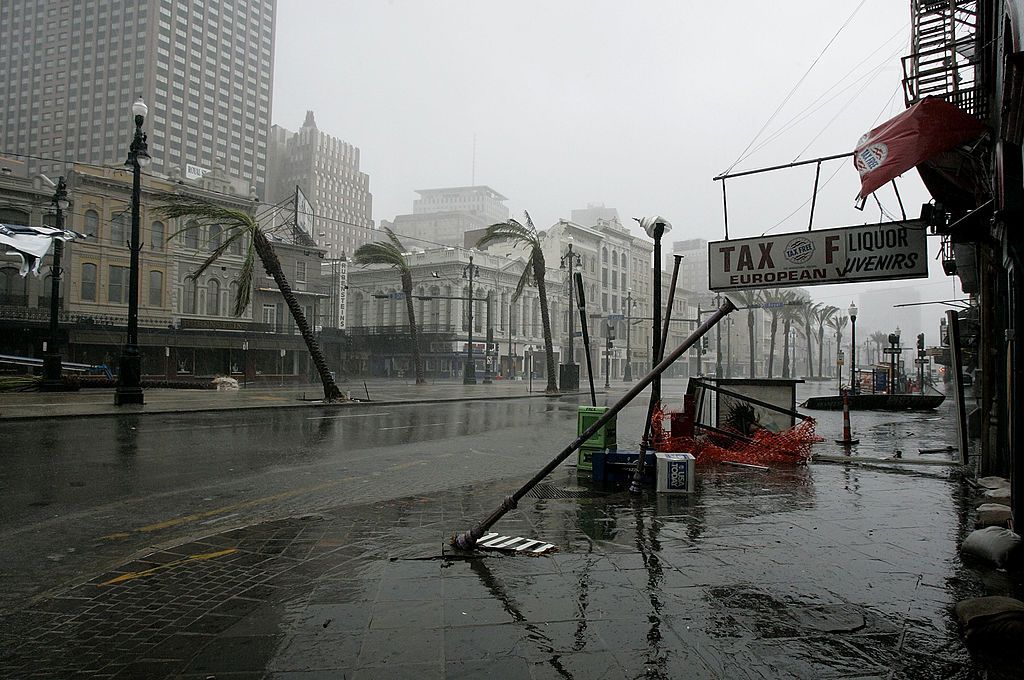 Hurricane Katrina in New Orleans, 2005.