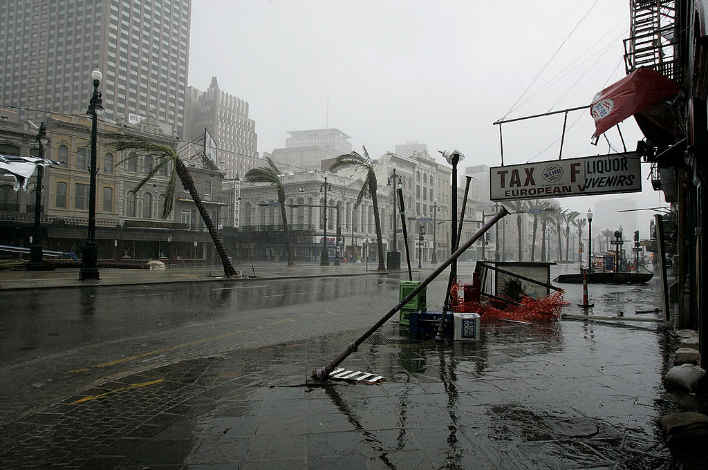 Hurricane Katrina in New Orleans, 2005.