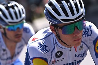 Remco Evenepoel in action at Il Lombardia before his crash