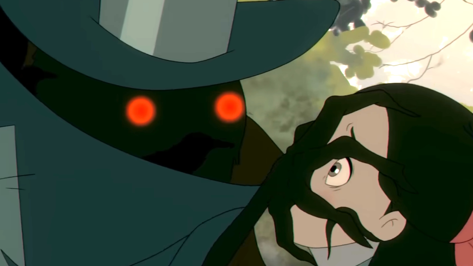 Best Halloween games: a screenshot of Carole's face being grabbed by a monster in Bye Sweet Carole