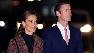 Pippa Matthews and James Matthews attend The 'Together At Christmas' Carol Service at Westminster Abbey on December 8, 2023