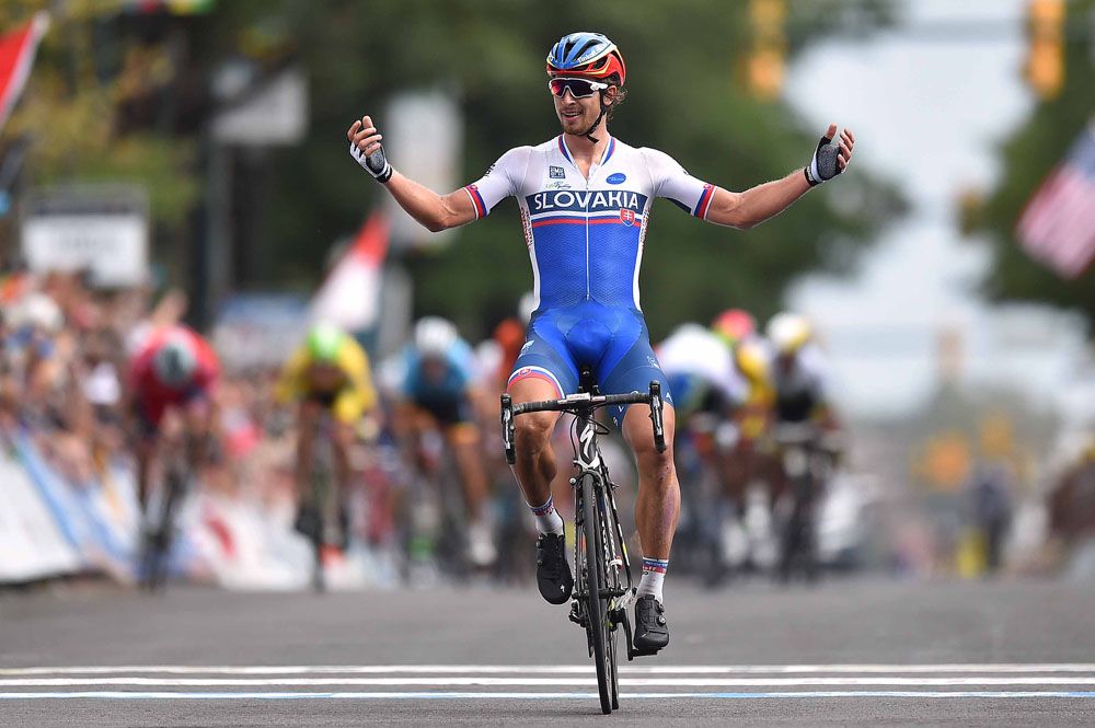 Peter Sagan (Slovakia) solos to first world title