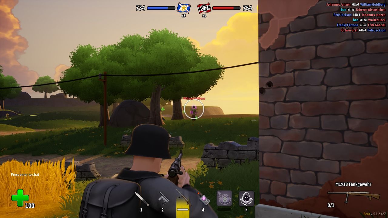 Screenshot from an in-development build of Heroes of Valor