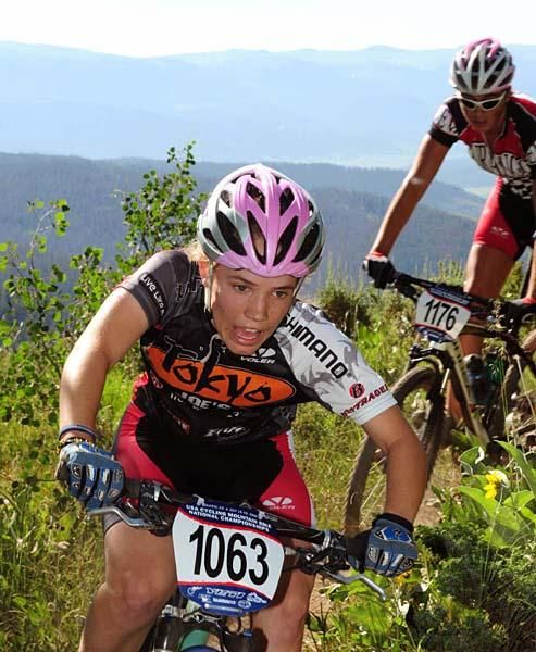 Jill Behlen (Durango Devo) leads the race