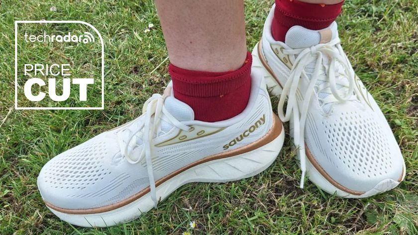 Saucony Ride 18 in white worn by our reviewer