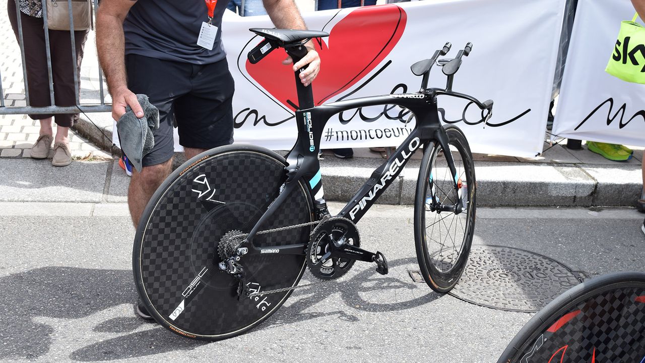 Geraint Thomas' Pinarello Bolide for the Criterium du Dauphine prologue